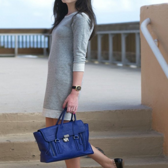 J Crew Cotton Sweatshirt Dress in Vintage Terry - Picture 2 of 6